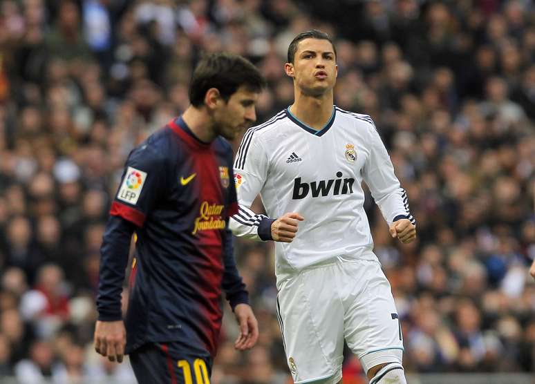 <p>Cristiano Ronaldo e Messi são duas das principais estrelas do futebol mundial na atualidade</p>