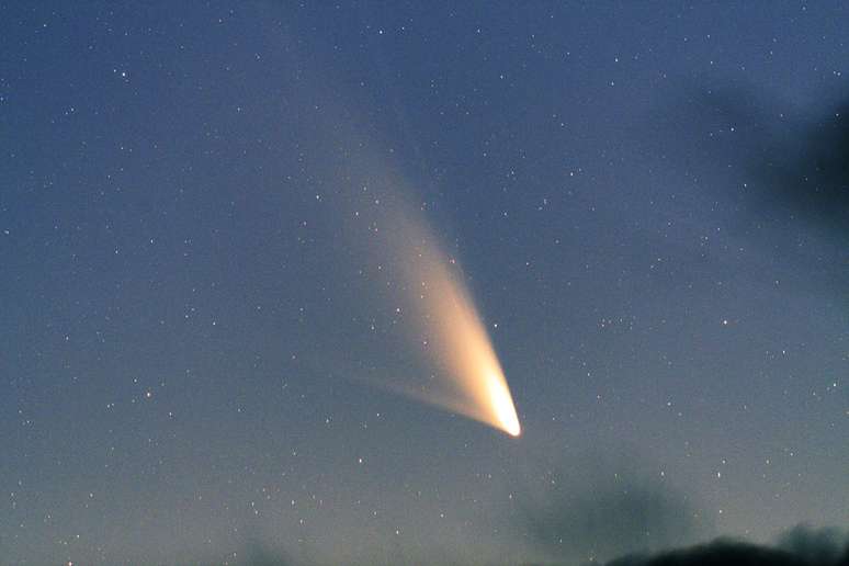 O cometa é registrado na Nova Zelândia no início de março