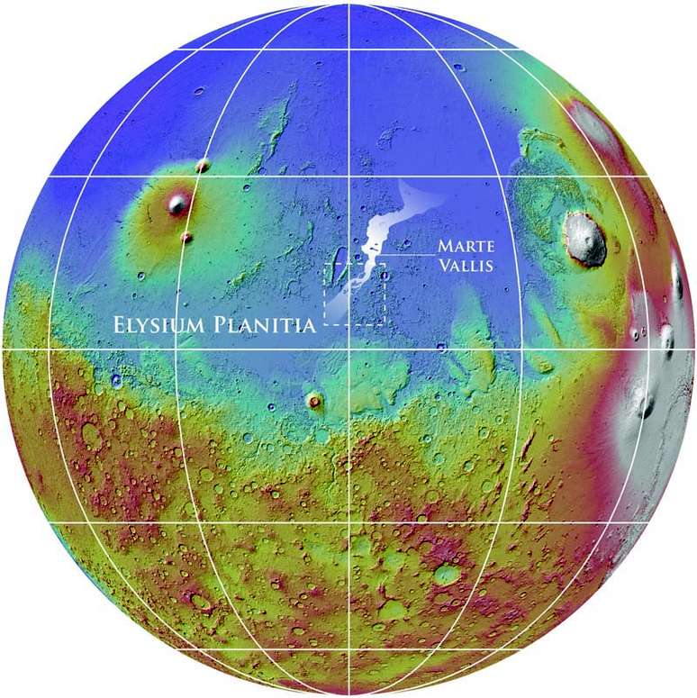 Pesquisadores estudaram o conjunto de canais de Marte Vallis