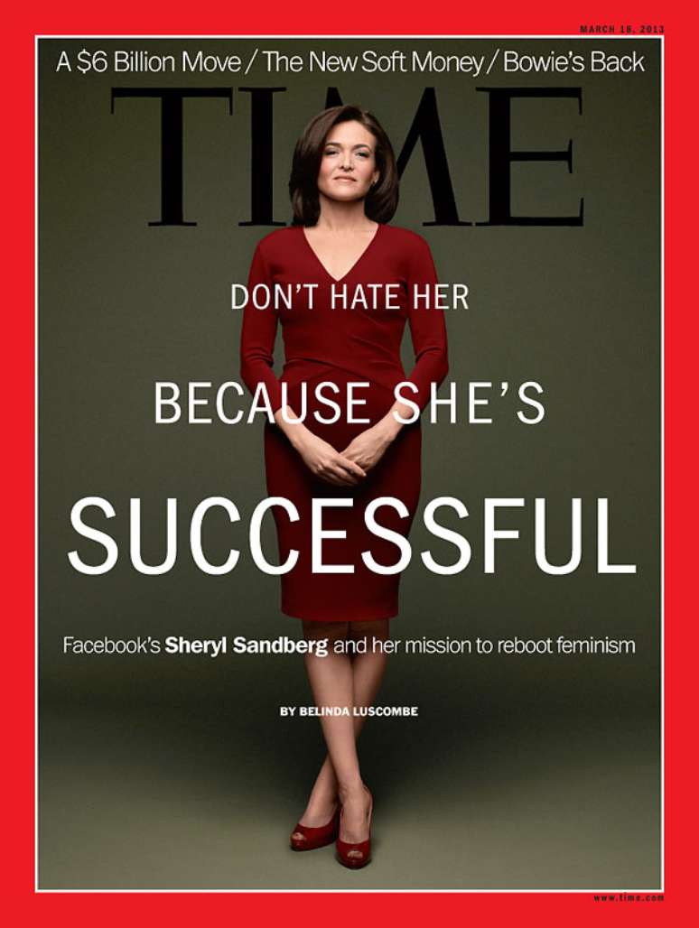 Esta é a primeira vez que a executiva estampa uma capa da 'Time'