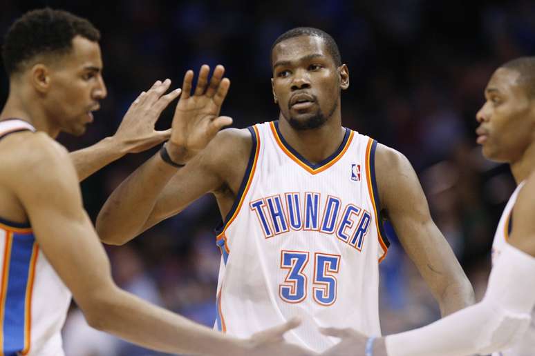 Durant foi o líder da vitória do Thunder