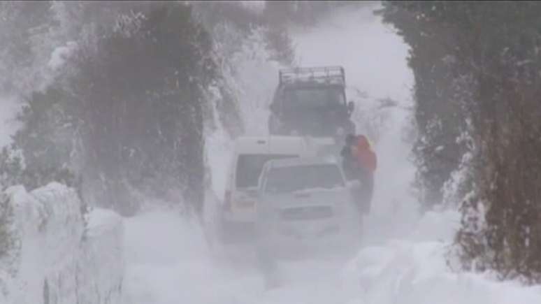O engavetamento aconteceu ao norte de Frankfurt (centro-oeste do pa&iacute;s)