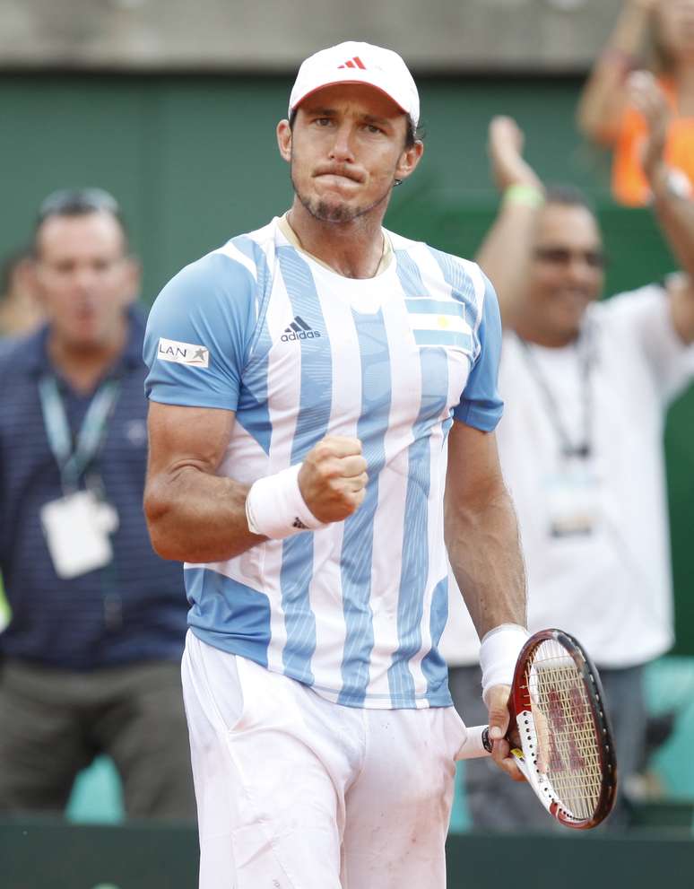 <p>Com ausência de Del Potro, Mónaco assume a responsabilidade de ser o número 1 argentino na Copa Davis</p>