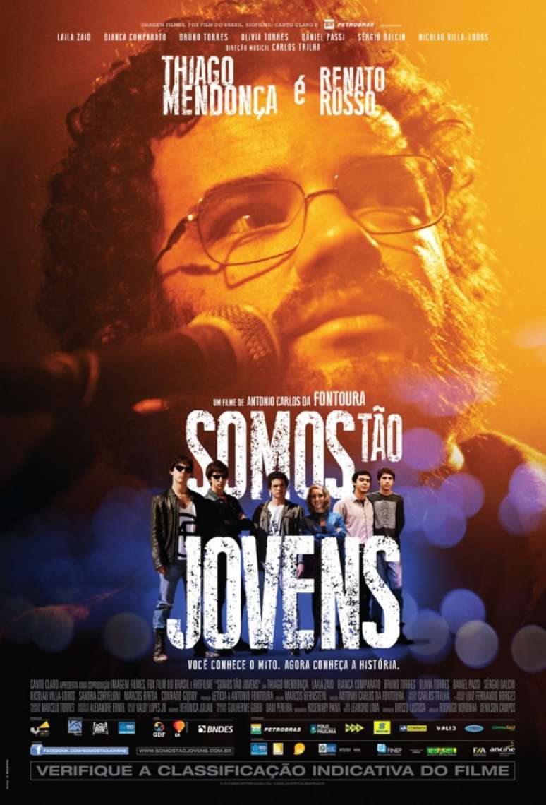 <p>Pôster do filme Somos Tão Jovens</p>