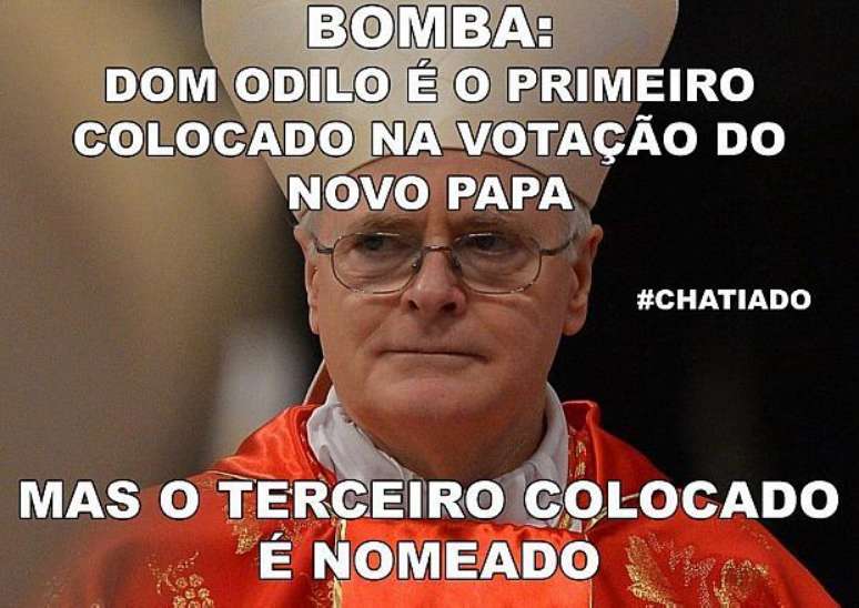 <p>Um dos favoritos durante o conclave que elegeu o novo Papa, o cardeal Odilo Scherer e gr&atilde;o-chanceler da PUC-SP&nbsp;foi alvo da ironia de internautas</p>