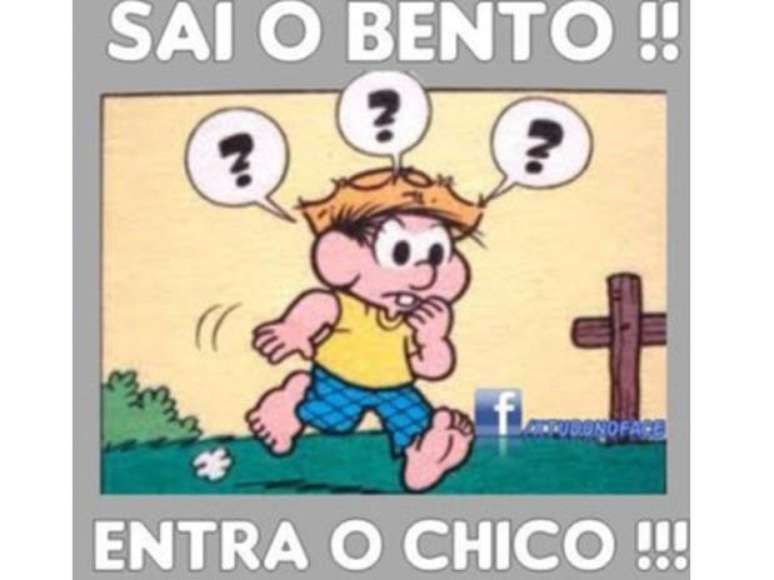 Chico Bento, personagem da Turma da M&ocirc;nica, ficou confuso com a mudan&ccedil;a de Papas no desenho postado por Gugu