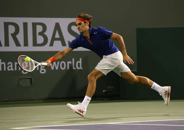 <p>Federer disse que já esperava uma partida intensa de Rafael Nadal em Indian Wells</p>