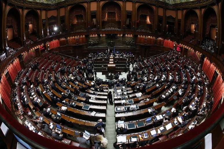 Vista da Câmara dos Deputados em Roma, Itália. 15/03/2013
