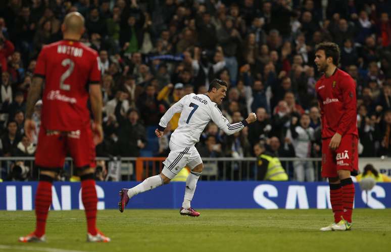 Cristiano Ronaldo fez um dos cinco gols do Real Madrid contra o Mallorca