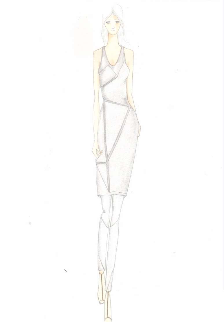 <p>Croqui da cole&ccedil;&atilde;o ver&atilde;o 2014 da UMA por Raquel Davidowicz</p>