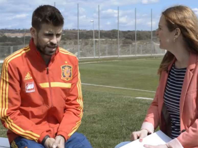 Piqué recebeu a reportagem do Terra e falou sobre seleção e Barcelona