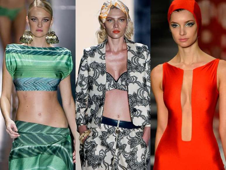 <p>O verão 2014 promete ser, entre outras coisas, a estação da barriga de fora. Prova disso foram os desfiles do SPFW que trouxeram diversas looks que apostaram nesta tendência. Confira</p>