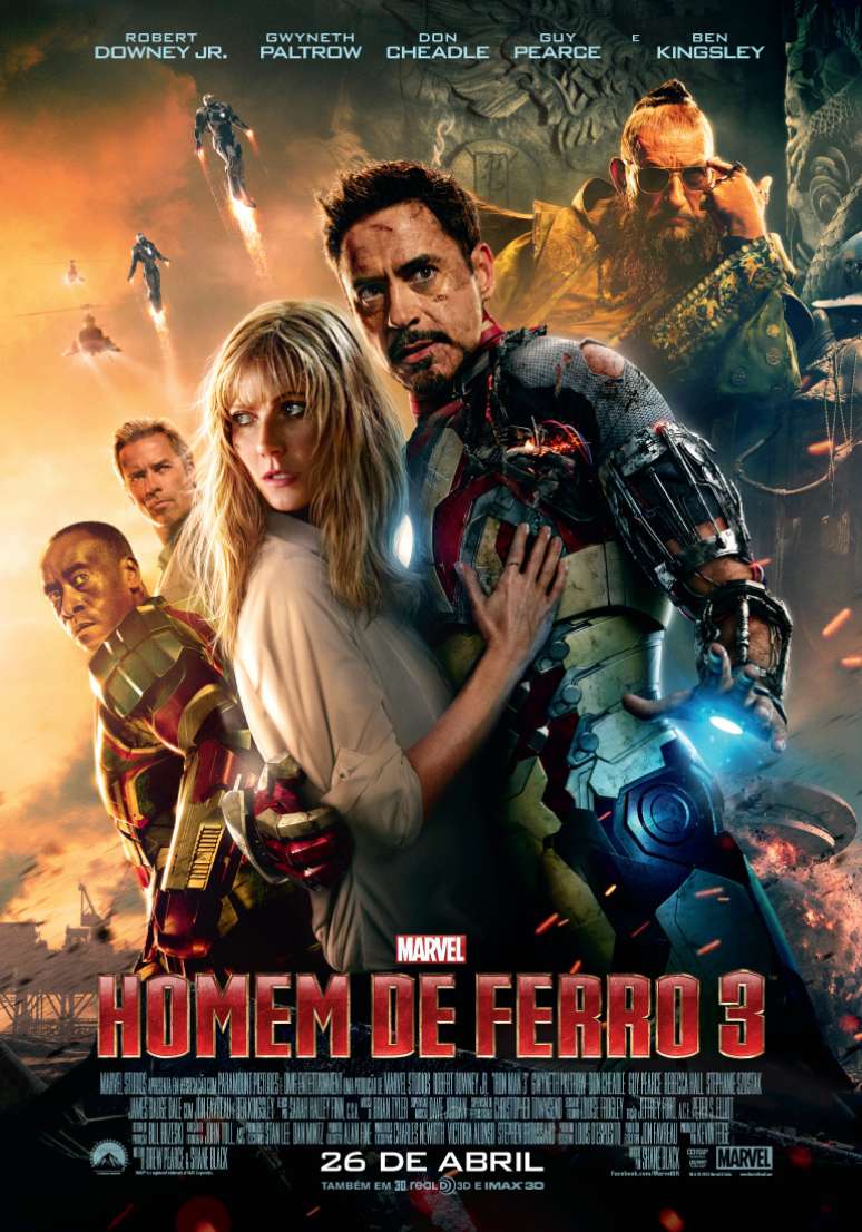 <p>'Homem de Ferro 3' estreia em abril</p>