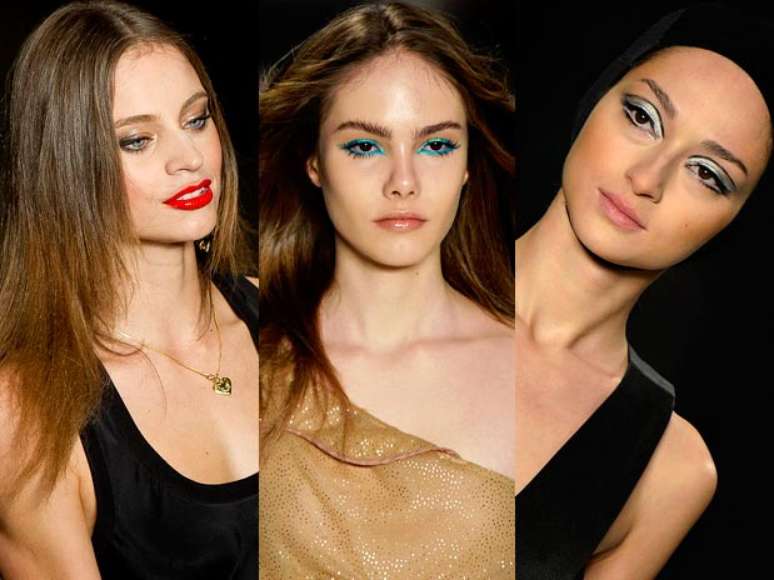 <p>O pr&oacute;ximo ver&atilde;o deve ser marcado por maquiagens coloridas e com brilho. Nos desfiles do S&atilde;o Paulo Fashion Week, as grifes mostraram suas apostas. Algumas marcas pedem batons vibrantes, outras querem olhos marcados e algumas escolheram looks leves com um brilho na pele. Veja as maquiagens apresentadas no SPFW</p>