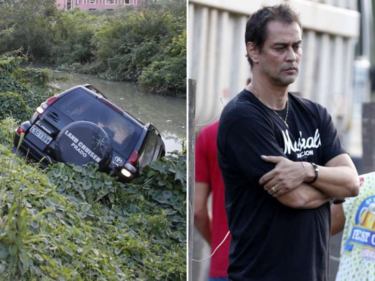 O ator Marcello Antony e a mulher, Carolina Hollinger, sofreram um acidente de carro neste sábado (23), em Jacarepaguá, no Rio de Janeiro. O veículo atravessou o acostamento e acabou em um matagal, na margem de um rio. O casal, no entanto, não sofreu ferimentos graves