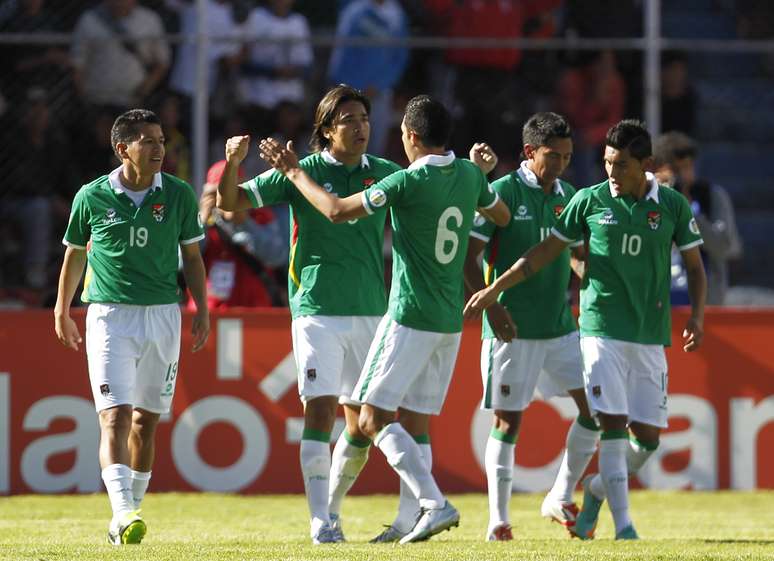 <p>Marcelo Moreno marcou único gol da Bolívia no empate com a Argentina</p>
