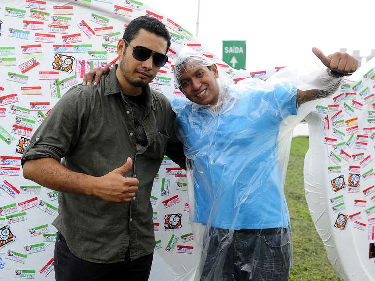 <p>Evelio Gil (esquerda) e José Lorenzo vieram ao Brasil só pelo festival</p>