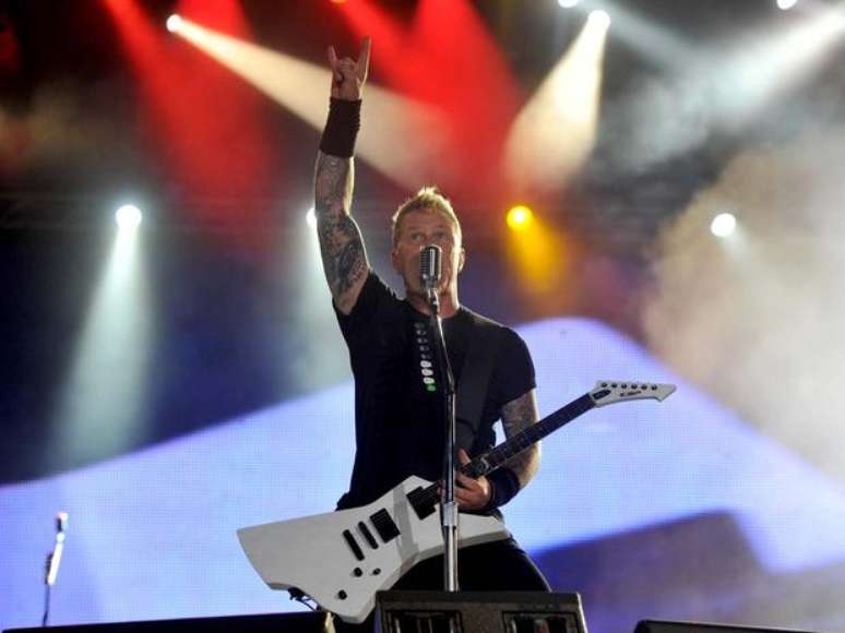 James Hetfield, do Metallica, na edição de 2011 do festival; banda é uma das atrações deste ano