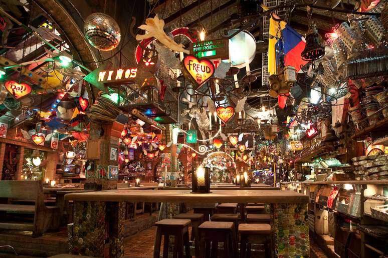 A decoração é uma das grandes atrações do Andres Carne de Res, que é, ao mesmo tempo, restaurante, bar e balada