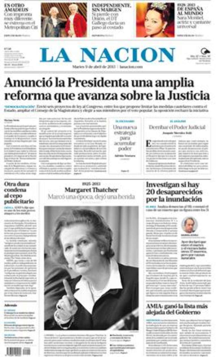 O La Nación destacou o silêncio do governo argentino