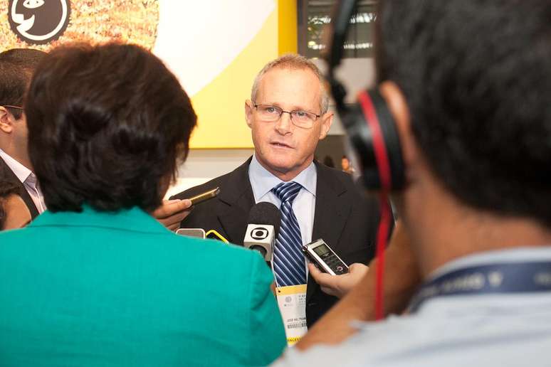 O secretário de Segurança do Rio de Janeiro, José Mariano Beltrame, concede entrevista no Fórum da Liberdade