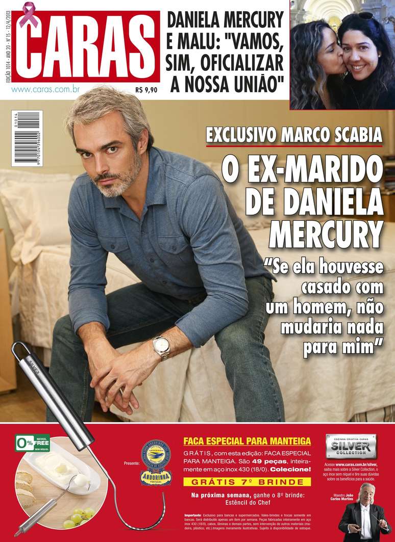 Marco Scabia deu uma entrevista para a revista 'Caras'