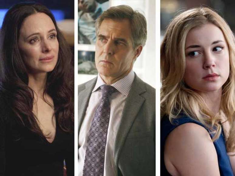 <p>Uma das mais bem-sucedidas s&eacute;ries da atualidade nos EUA, Revenge teve estreia nesse domingo (14), na TV Globo, ap&oacute;s&nbsp;o Fant&aacute;stico. A atra&ccedil;&atilde;o, que traz rostos j&aacute; conhecidos do cinema americano, conta a hist&oacute;ria de uma garota decidida a vingar a morte do pai, nem que tenha de se envolver com os inimigos para isso - algu&eacute;m notou alguma semelhan&ccedil;a com Avenida Brasil?. Conhe&ccedil;a os principais personagens da trama, estrelada pelas atrizes Emily VanCamp e Madeleine Stowe</p>