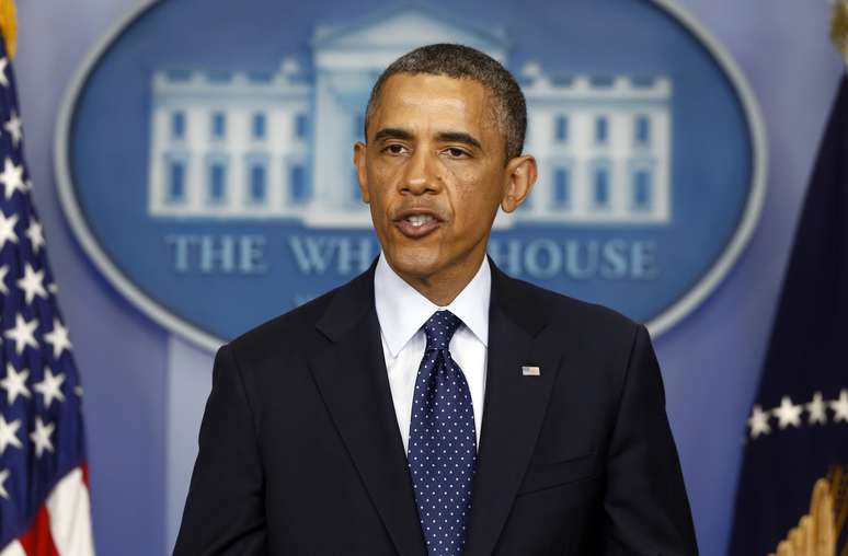 Barack Obama, em pronunciamento à imprensa após as explosões em Boston