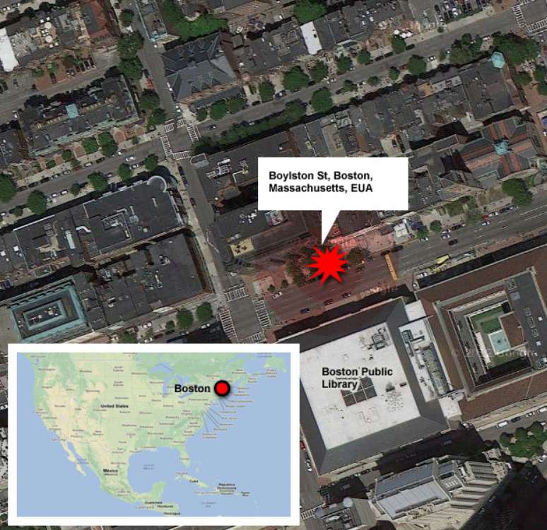 Infográfico - bomba na Maratona de Boston