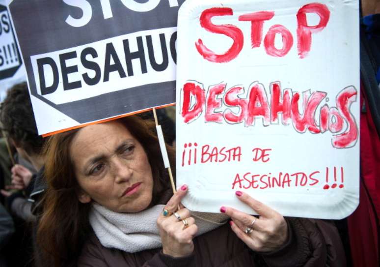 Série de despejos geraram protestos na Espanha