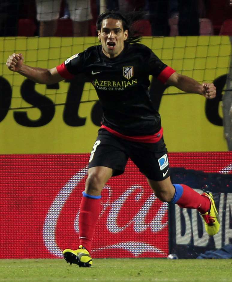 Falcao García fez o gol da vitória do Atlético de Madrid