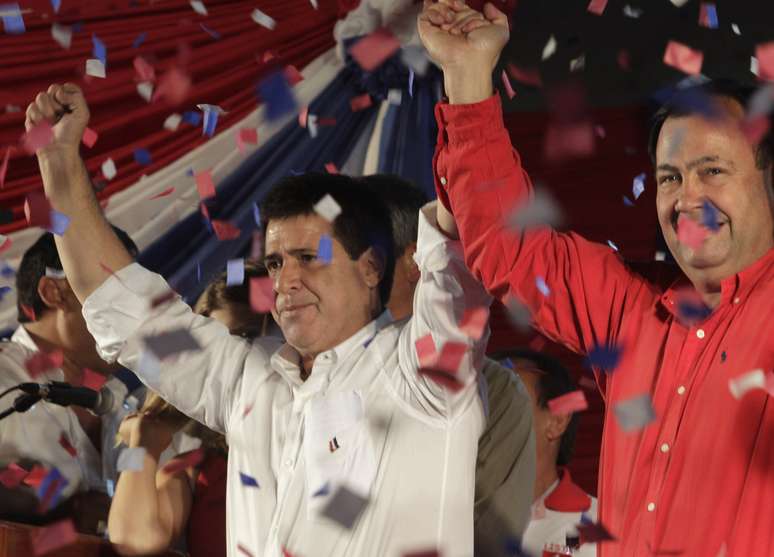 <p>O empresário Horacio Cartes, 56 anos, foi eleito presidente do Paraguai pelo Partido Colorado</p>