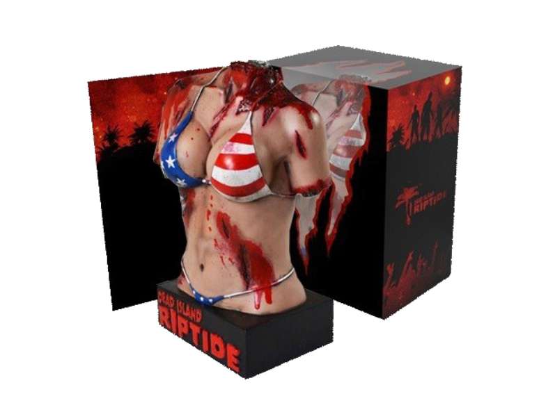 Pacote especial, 'Dead Island: Riptide Zombie Bait Edition', vem com torso de mulher multilado 