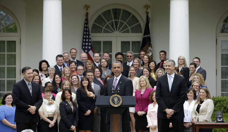 Obama elogiou o trabalho dos professores para garantir a formação das crianças