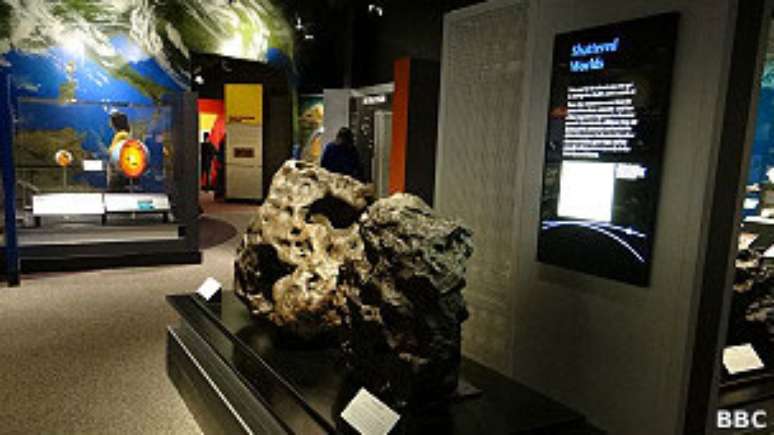 O Museu de História Natural em Washington tem um grande acervo de meteoritos