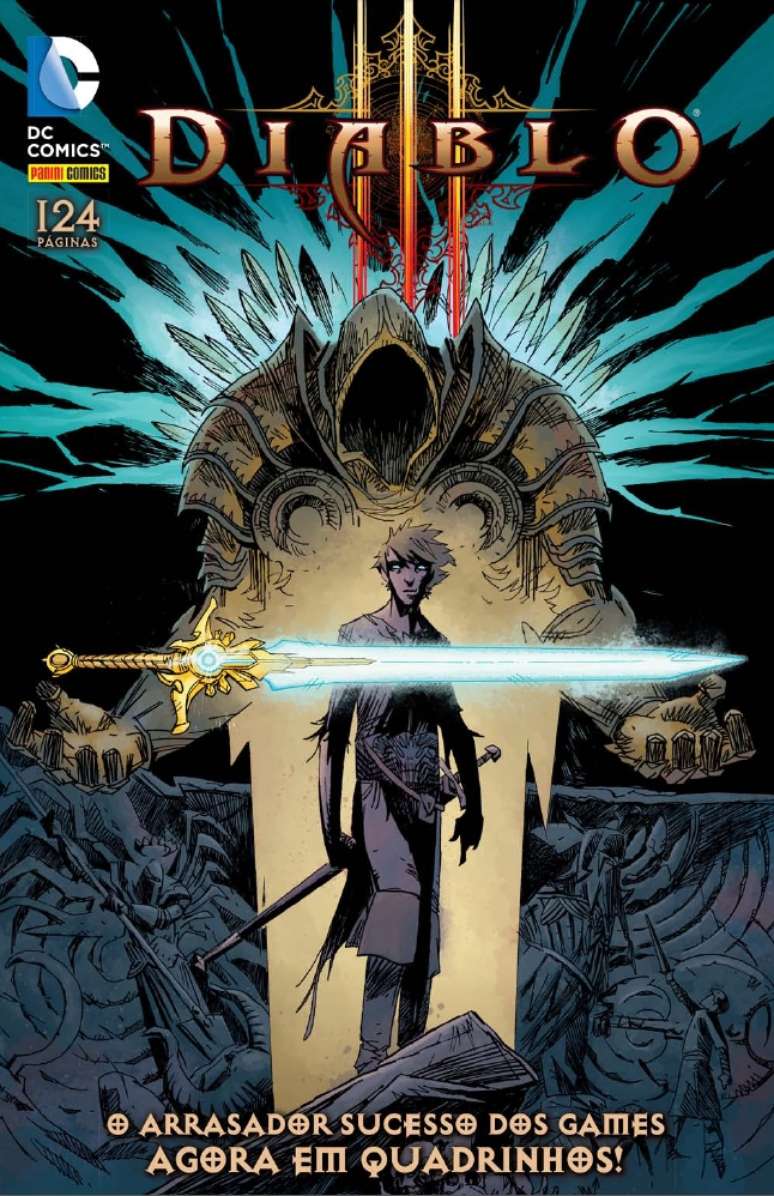 'Diablo: Sword of Justice' traz o cinco volumes da séria, com 124 páginas, e custa R$ 17,90 