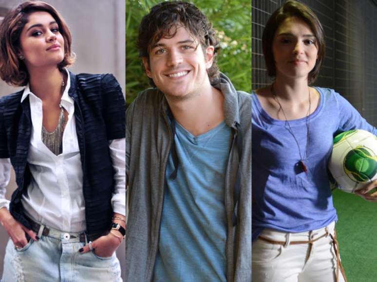 Amora (Sophie Charlotte), Bento (Marco Pigossi) e Giane (Isabelle Drummond) são três dos protagonistas da novela 'Sangue Bom'