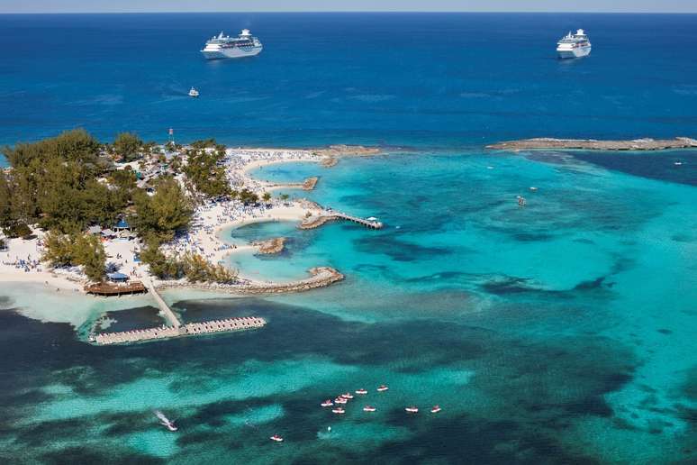 A Royal Caribbean International leva seus hóspedes para duas ilhas particulares, CocoCay e Labadee