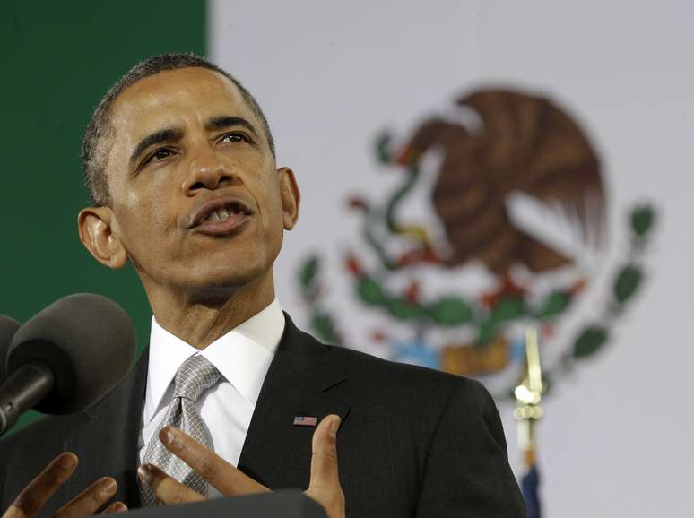 Obama discursa no Museu Nacional de Antropologia, na Cidade do México