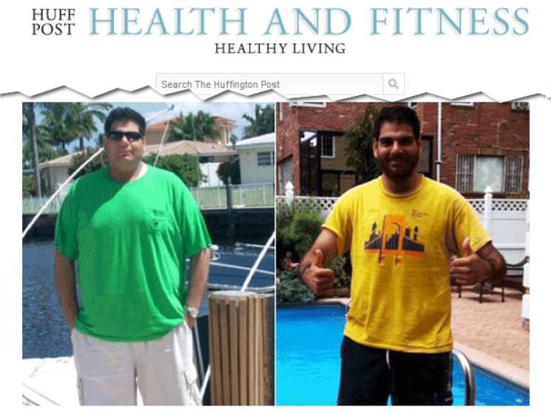 <p>Michael Arkous perdeu 45 kg com mudança na alimentação e exercícios</p>