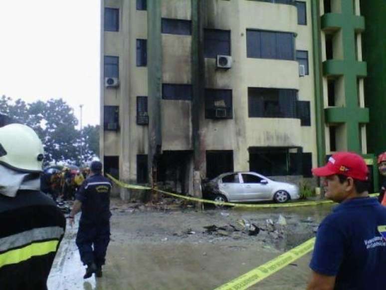 Imagem mostra prédio afetado pelo acidente
