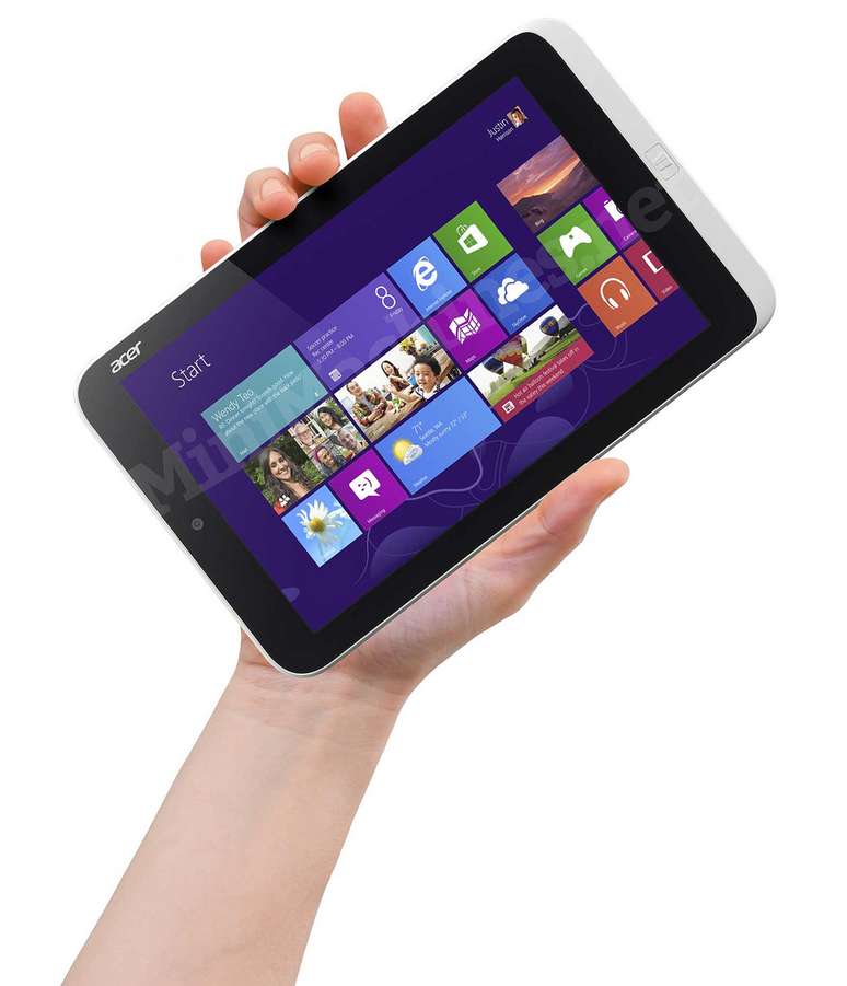 Tablet da Acer seria o primeiro com Windows 8 com tela menor
