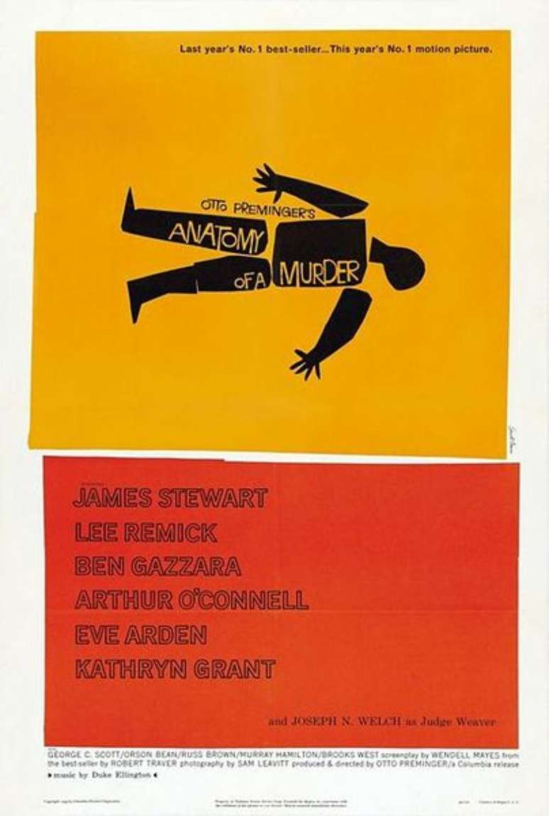 <p>Cartaz de <em>Anatomia de um Crime</em>, de Otto Preminger</p>