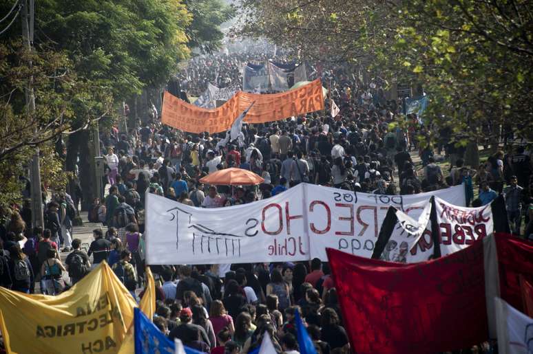 Protesto pediu melhorias na educação pública