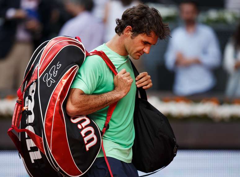 <p>Federer perdeu para Nishikori em Madri </p>