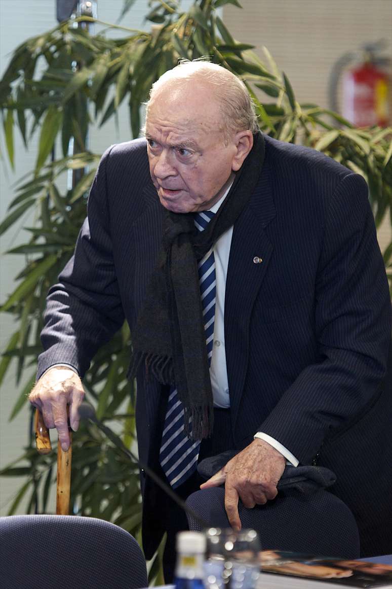 <p>Di Stéfano, 86 anos, é presidente de honra do Real</p>