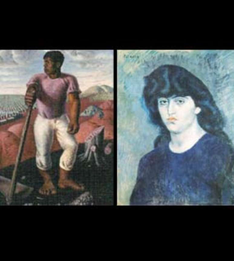 Quadros furtados do Masp em 2007:  <i>O Lavrador de Caf&eacute;</i>, de C&acirc;ndido Portinari, e <i>Retrato de Suzanne Bloch</i>, de Pablo Picasso