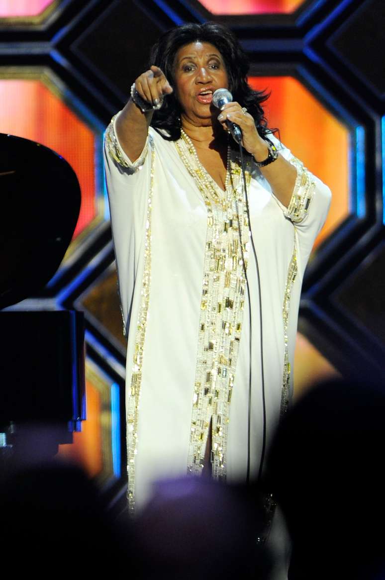 Aretha Franklin em show de abril de 2012