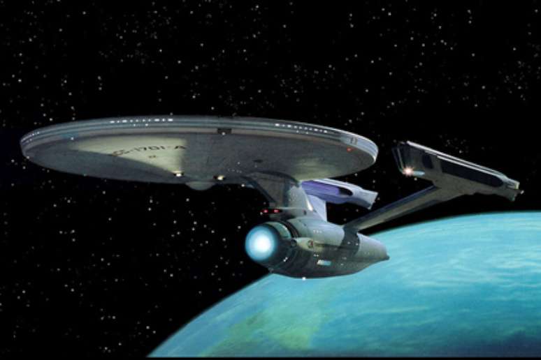 Nave Enterprise é o símbolo da saga Jornada nas Estrelas