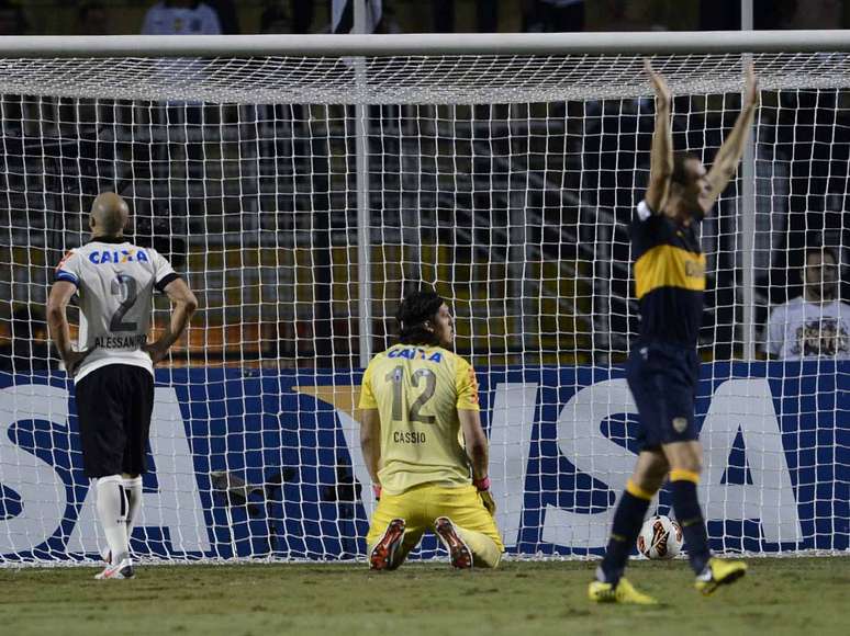 <p>Cássio negou que tenha falhado no gol de Riquelme</p>